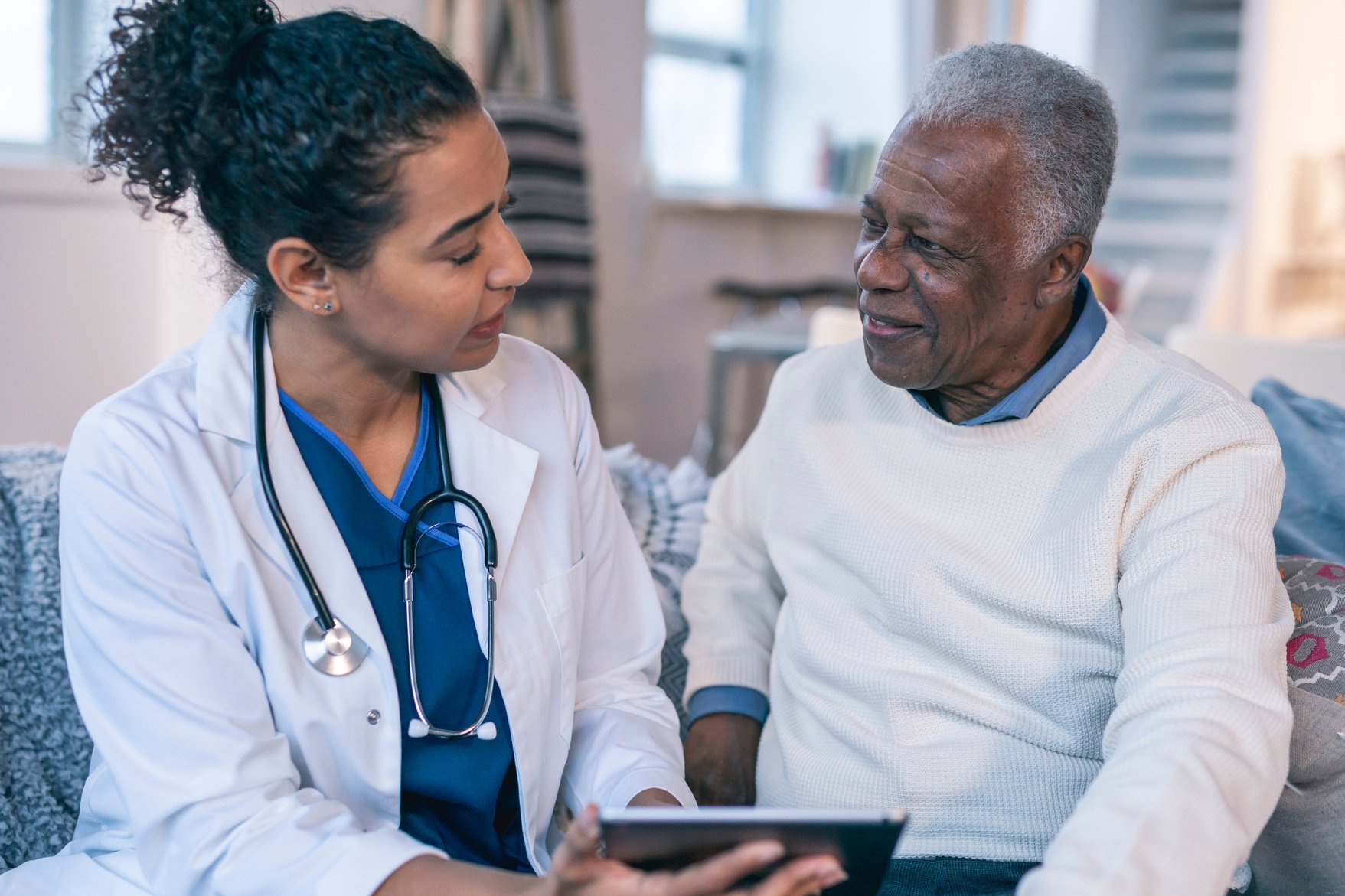 Physician making house call